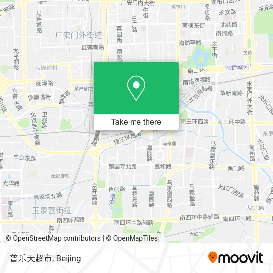 普乐天超市 map