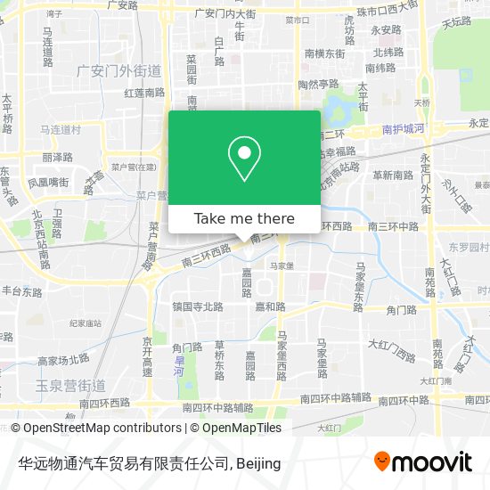 华远物通汽车贸易有限责任公司 map
