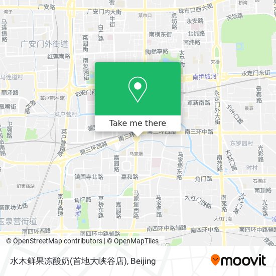 水木鲜果冻酸奶(首地大峡谷店) map