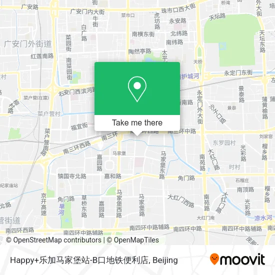Happy+乐加马家堡站-B口地铁便利店 map