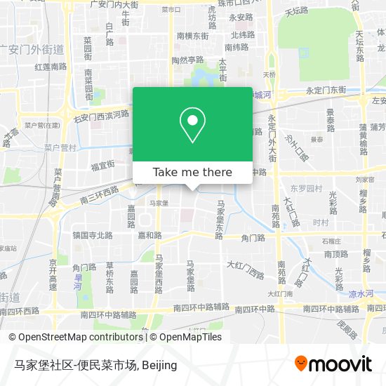 马家堡社区-便民菜市场 map