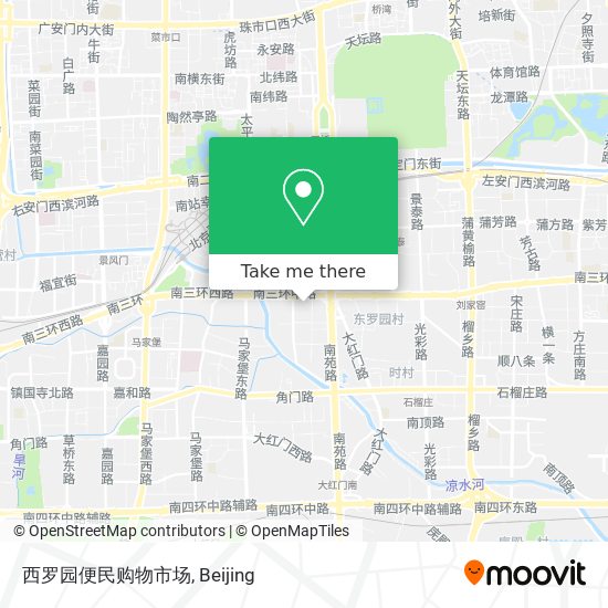 西罗园便民购物市场 map