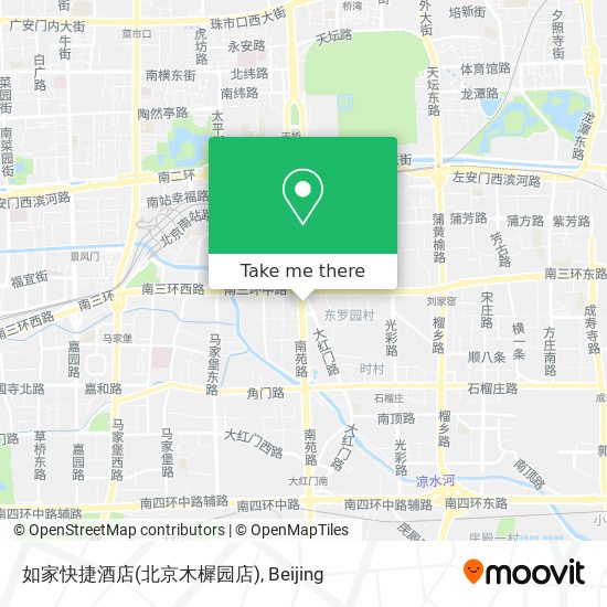 如家快捷酒店(北京木樨园店) map