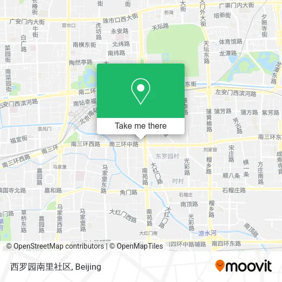 西罗园南里社区 map
