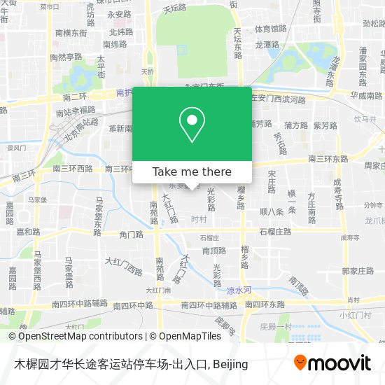 木樨园才华长途客运站停车场-出入口 map