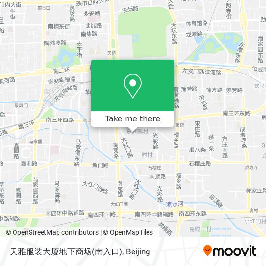 天雅服装大厦地下商场(南入口) map