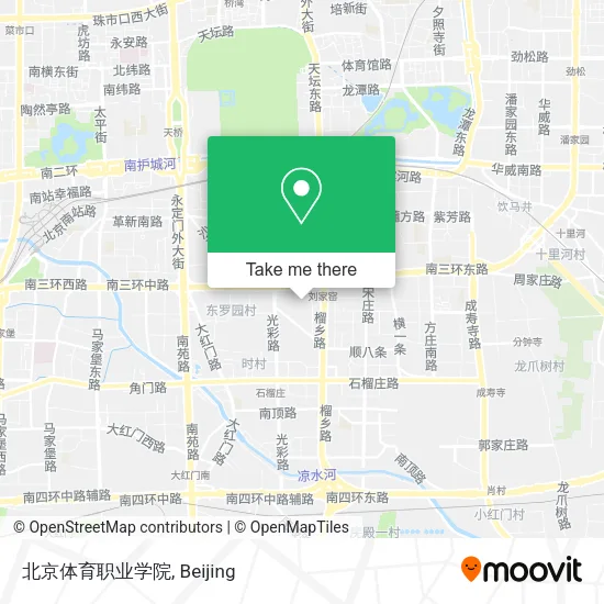 北京体育职业学院 map