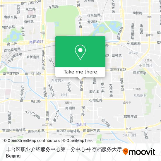 丰台区职业介绍服务中心第一分中心-中存档服务大厅 map