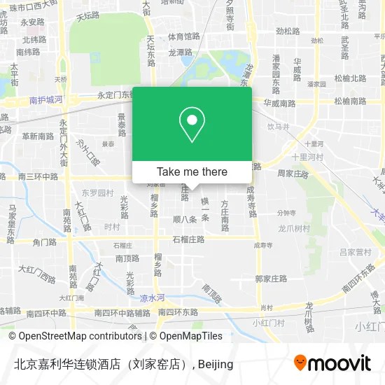 北京嘉利华连锁酒店（刘家窑店） map