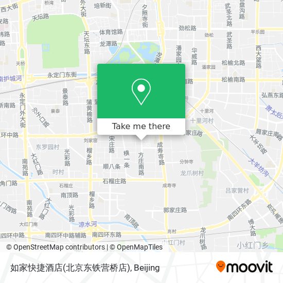如家快捷酒店(北京东铁营桥店) map