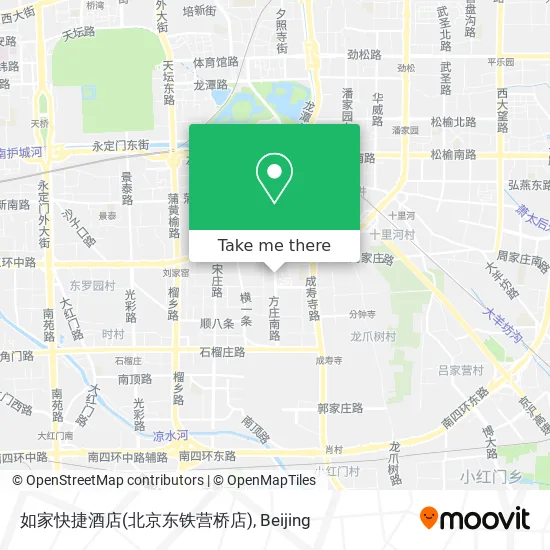如家快捷酒店(北京东铁营桥店) map