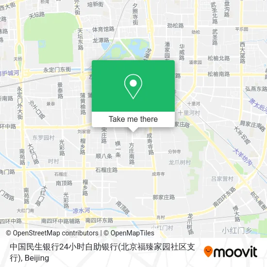 中国民生银行24小时自助银行(北京福臻家园社区支行) map