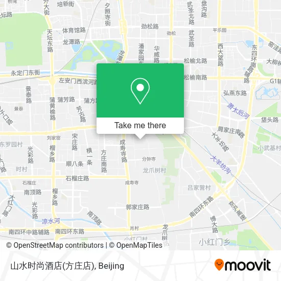 山水时尚酒店(方庄店) map