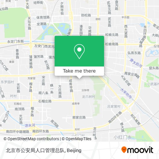 北京市公安局人口管理总队 map