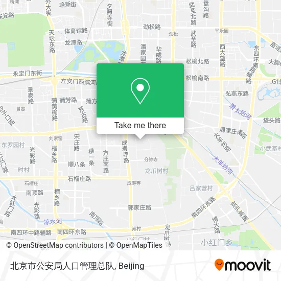北京市公安局人口管理总队 map
