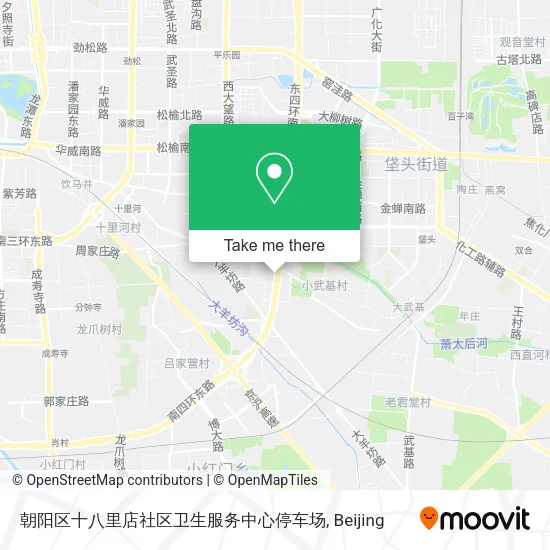 朝阳区十八里店社区卫生服务中心停车场 map