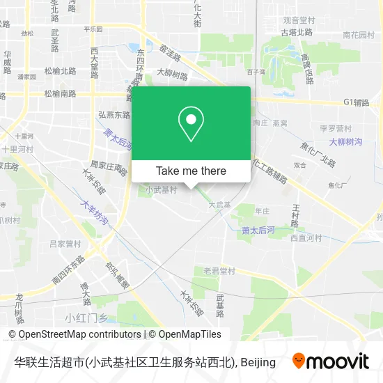 华联生活超市(小武基社区卫生服务站西北) map
