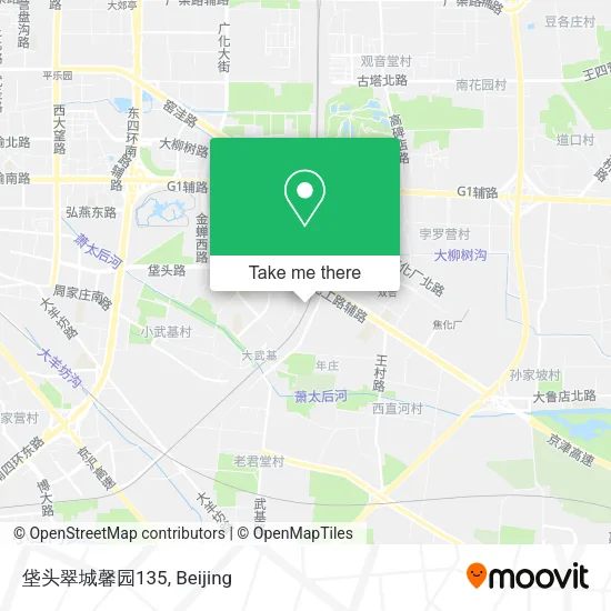 垡头翠城馨园135 map