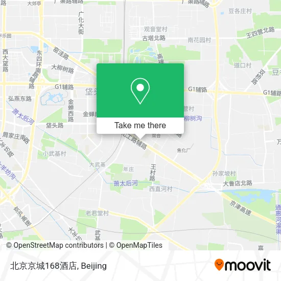 北京京城168酒店 map