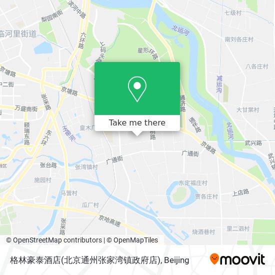 格林豪泰酒店(北京通州张家湾镇政府店) map