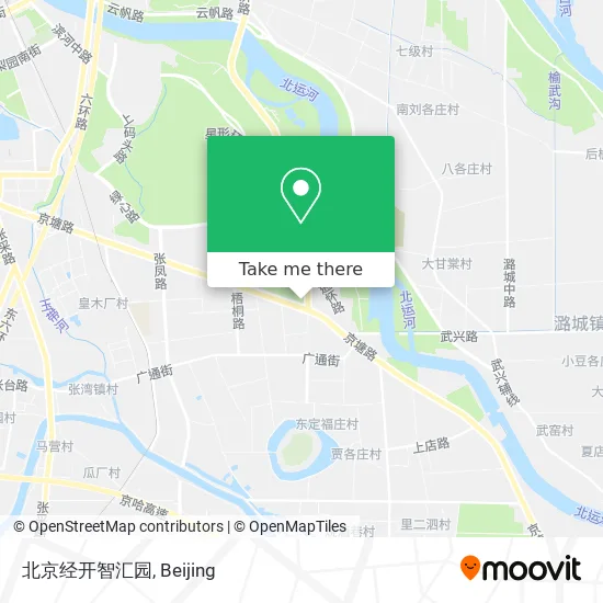 北京经开智汇园 map