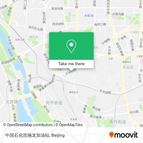 中国石化浩瀚龙加油站 map