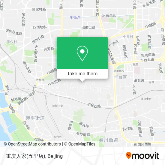 重庆人家(五里店) map