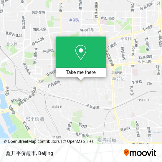 鑫开平价超市 map
