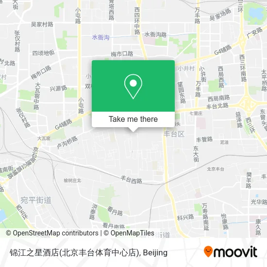 锦江之星酒店(北京丰台体育中心店) map