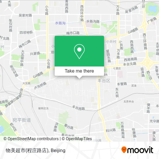 物美超市(程庄路店) map