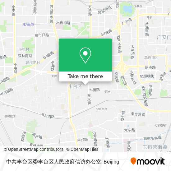 中共丰台区委丰台区人民政府信访办公室 map