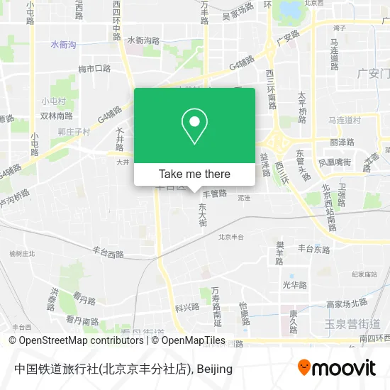 中国铁道旅行社(北京京丰分社店) map