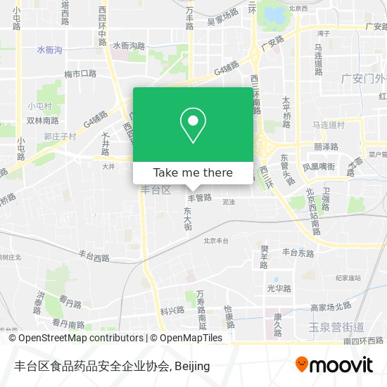 丰台区食品药品安全企业协会 map