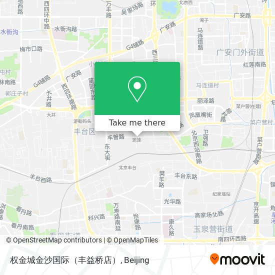 权金城金沙国际（丰益桥店） map