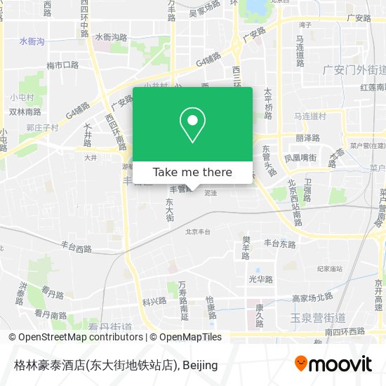 格林豪泰酒店(东大街地铁站店) map
