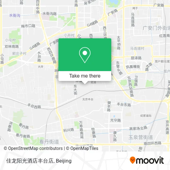 佳龙阳光酒店丰台店 map