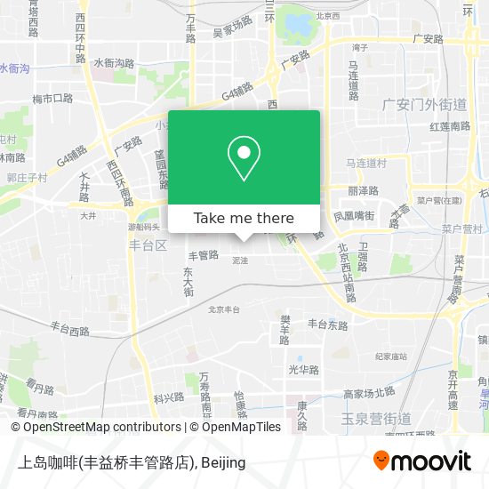 上岛咖啡(丰益桥丰管路店) map