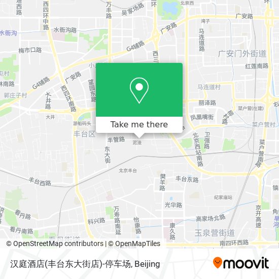 汉庭酒店(丰台东大街店)-停车场 map