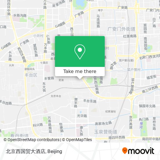 北京西国贸大酒店 map