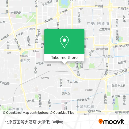 北京西国贸大酒店-大堂吧 map
