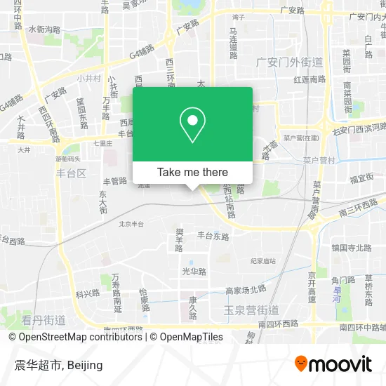 震华超市 map