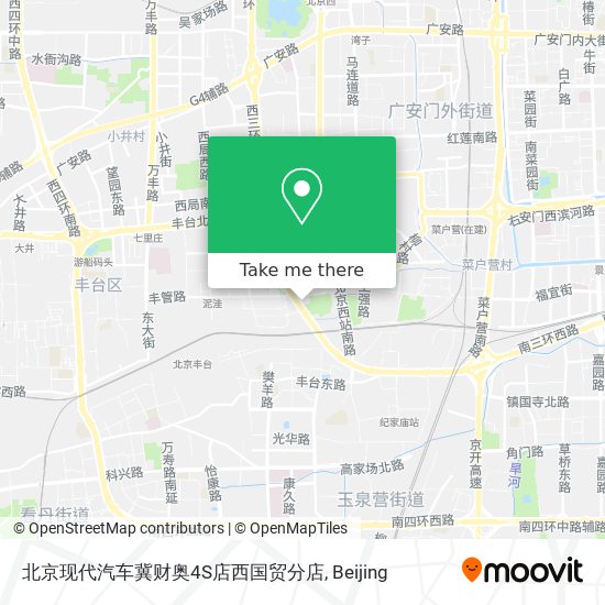 北京现代汽车冀财奥4S店西国贸分店 map