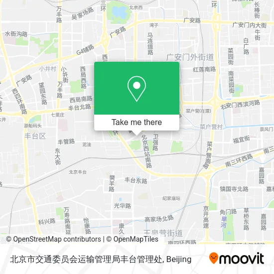北京市交通委员会运输管理局丰台管理处 map