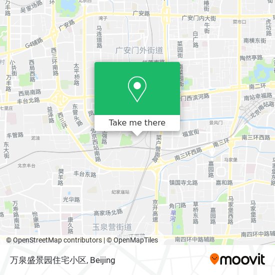万泉盛景园住宅小区 map