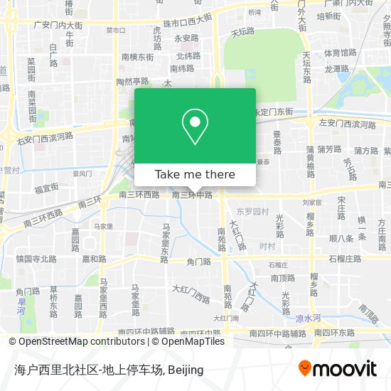 海户西里北社区-地上停车场 map