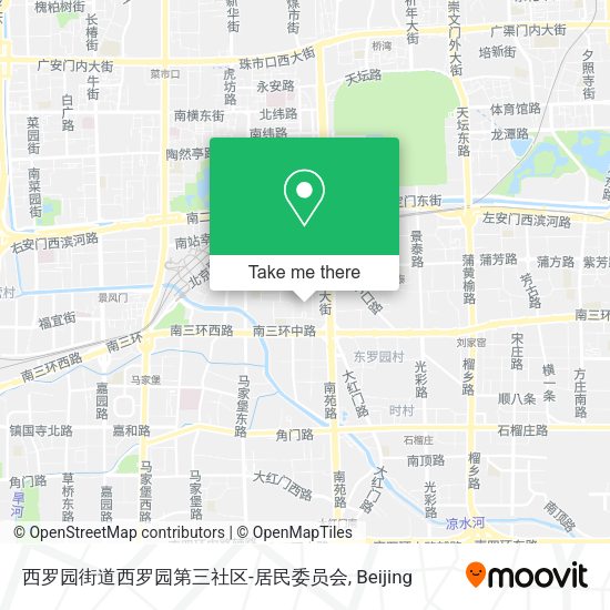 西罗园街道西罗园第三社区-居民委员会 map
