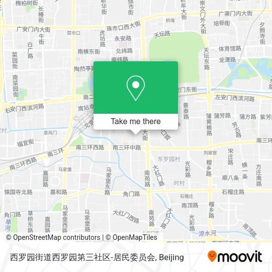 西罗园街道西罗园第三社区-居民委员会 map
