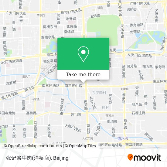 张记酱牛肉(洋桥店) map