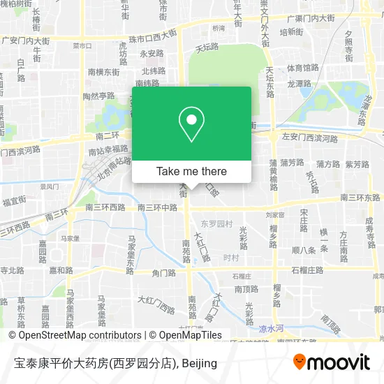 宝泰康平价大药房(西罗园分店) map
