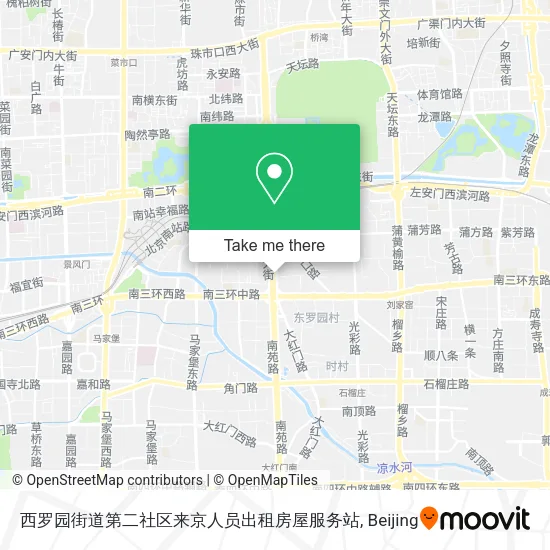 西罗园街道第二社区来京人员出租房屋服务站 map